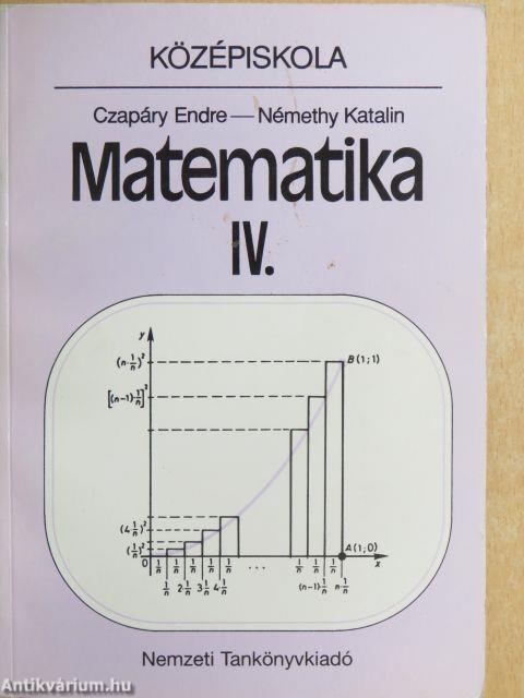 Matematika IV.