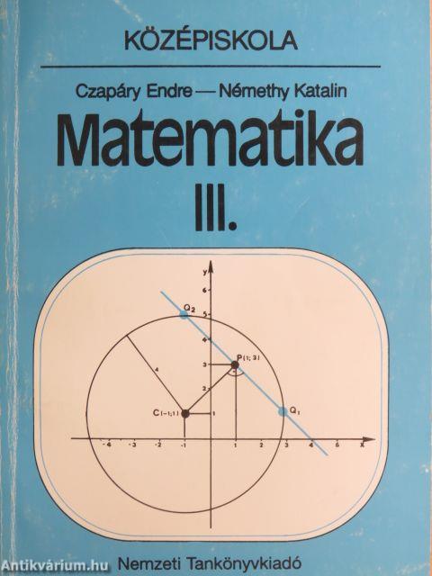 Matematika III.