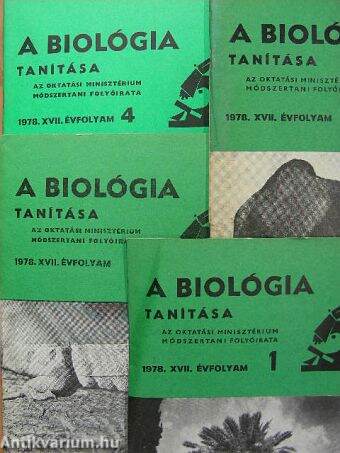 A Biológia Tanítása 1978/1-4.