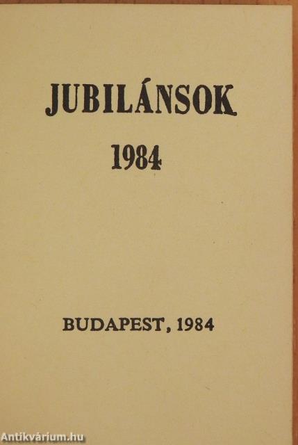 Jubilánsok 1984 (minikönyv)