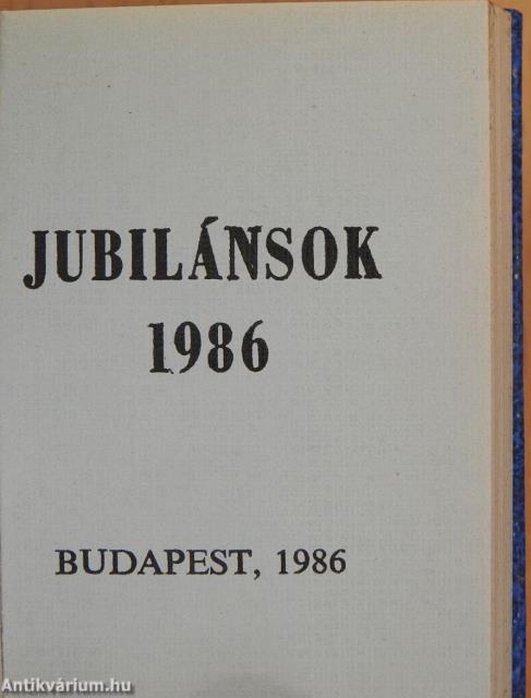 Jubilánsok 1986 (minikönyv)