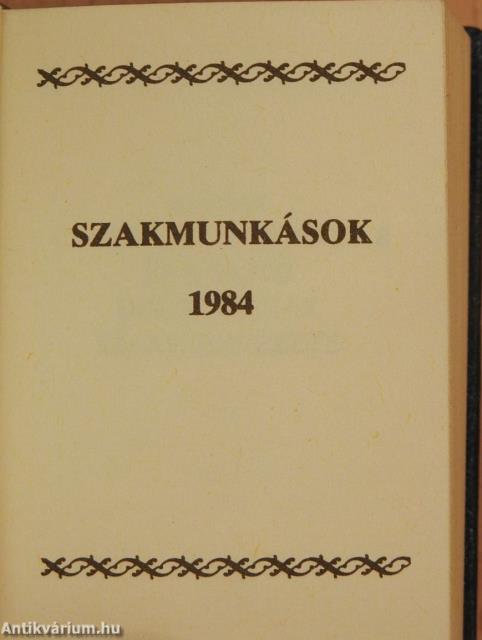 Szakmunkások 1984 (minikönyv)