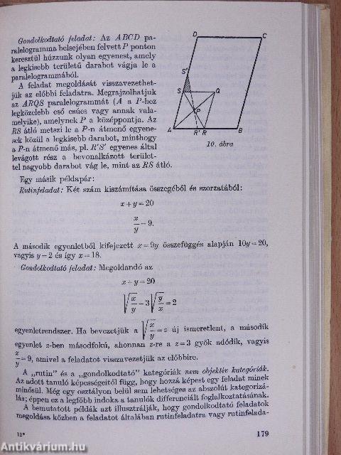 A matematikatanítás módszertanának néhány kérdése