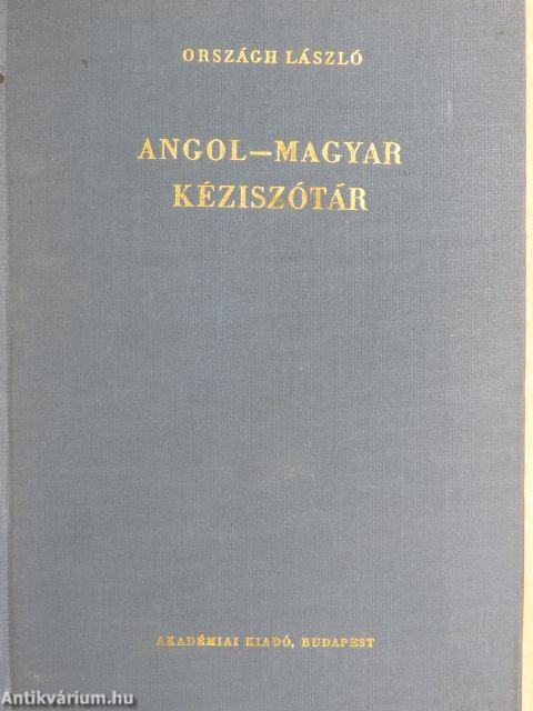 Angol-magyar kéziszótár