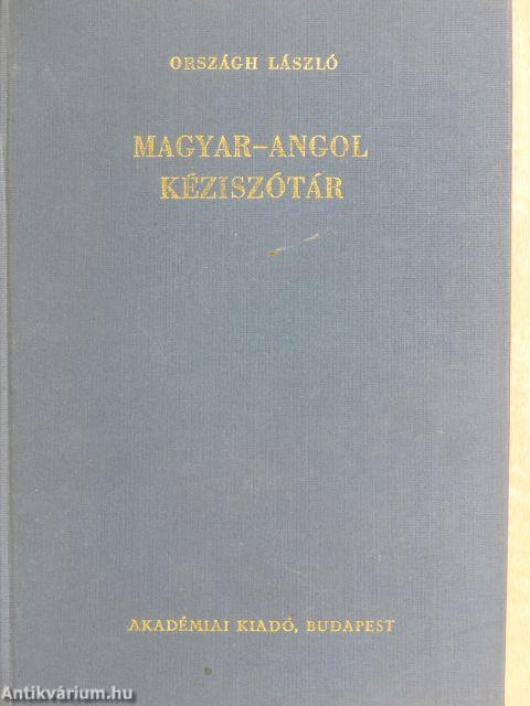 Magyar-angol kéziszótár