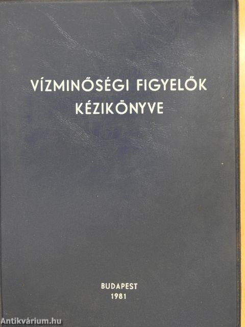 Vízminőségi figyelők kézikönyve