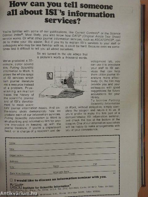 Current Abstracts of Chemistry and Index Chemicus April-June 1976