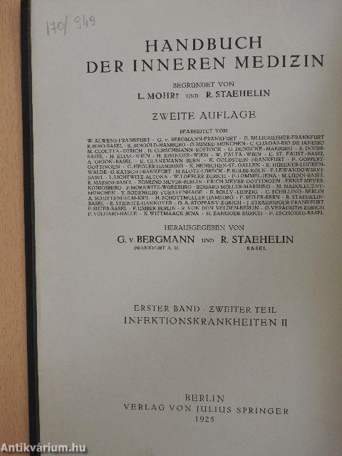 Handbuch der Inneren Medizin I.2.