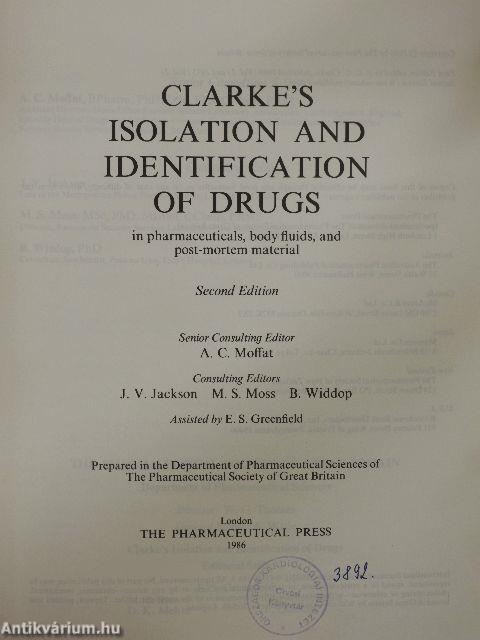 Clarke's Isolation and Identification of Drugs