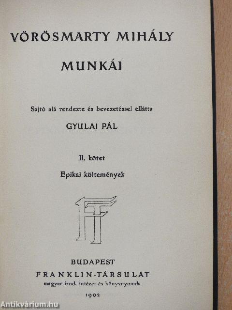 Vörösmarty Mihály munkái II.