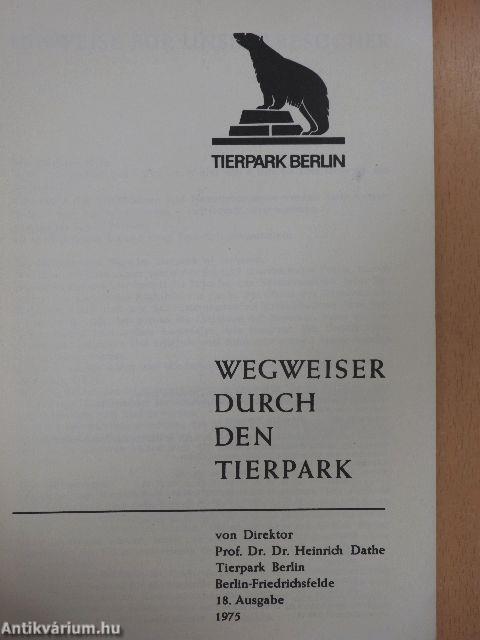 Wegweiser durch den Tierpark Berlin