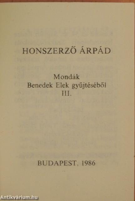 Honszerző Árpád (minikönyv)