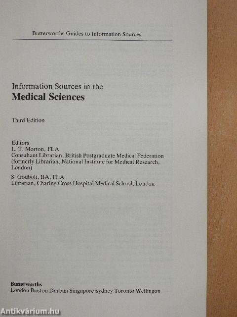 Information Sources in the Medical Sciences