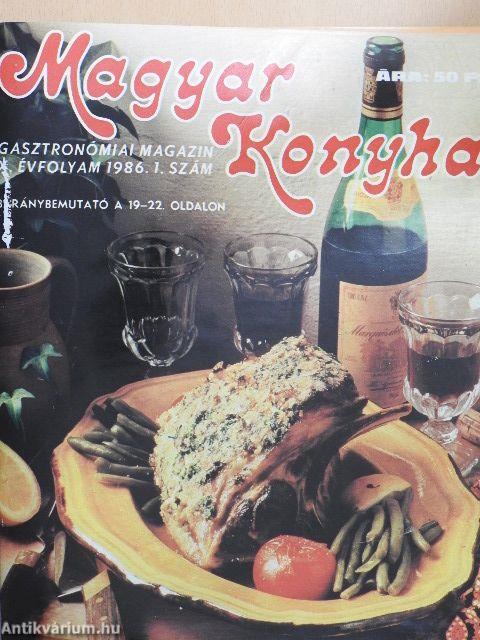 Magyar Konyha 1986-1988. (vegyes számok) (10 db)