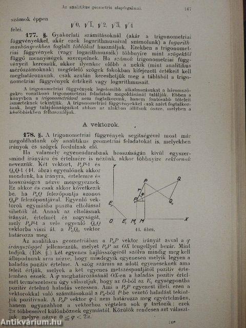 Analizis és analitikus geometria I.