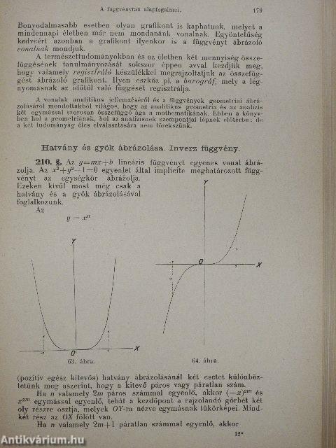 Analizis és analitikus geometria I.