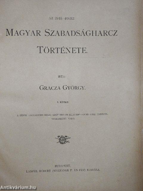 Az 1848-49-iki magyar szabadságharcz története I. (töredék)