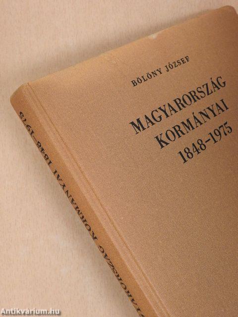 Magyarország kormányai 1848-1975