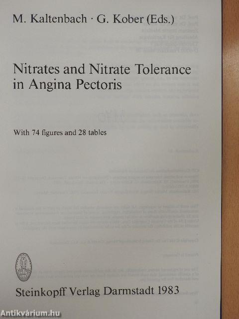 Nitrates and Nitrate Tolerance in Angina Pectoris