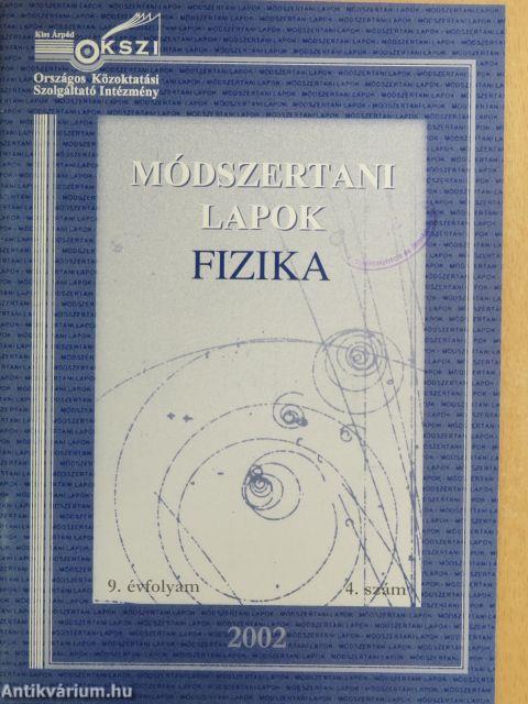 Módszertani lapok - Fizika 2002/4.