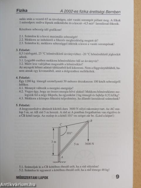 Módszertani lapok - Fizika 2003/4