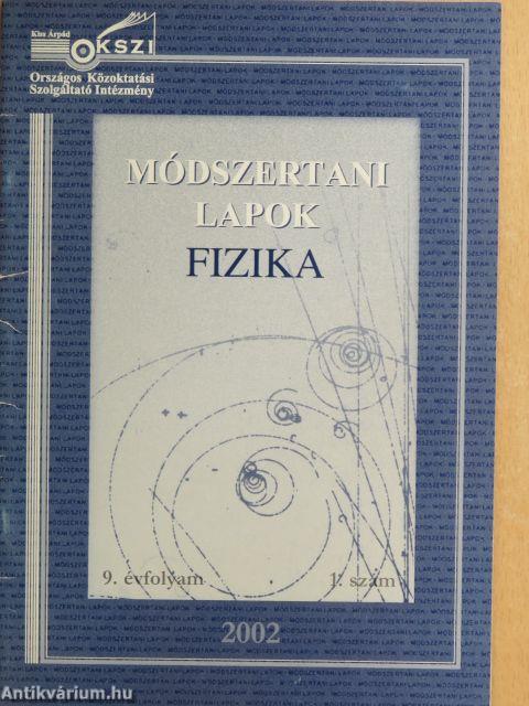 Módszertani lapok - Fizika 2002/1.