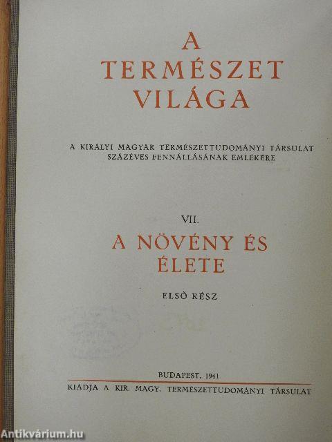 A növény és élete I. (töredék)