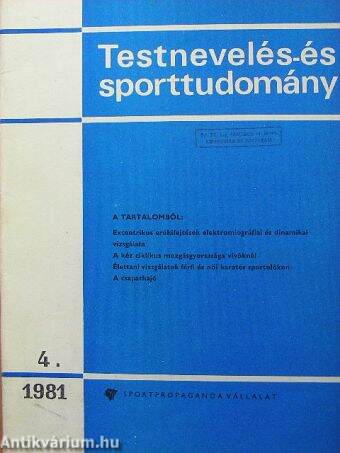 Testnevelés- és Sporttudomány 1981/4.