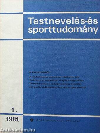 Testnevelés- és Sporttudomány 1981/1.