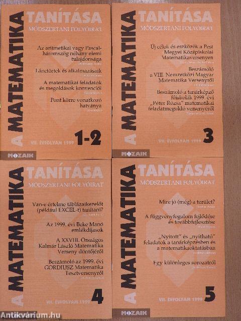 A matematika tanítása 1999/1-5.