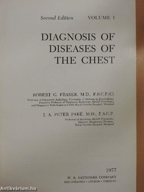 Diagnosis of Diseases of the Chest I.