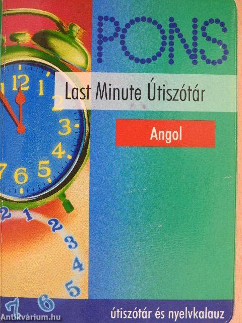 Pons Last Minute Útiszótár - Angol