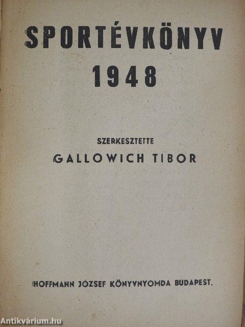 Sportévkönyv 1948