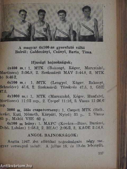 Sportévkönyv 1948