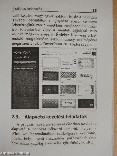 Microsoft PowerPoint 2013 zsebkönyv