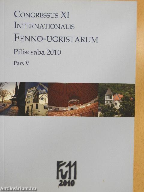 Congressus XI Internationalis Fenno-Ugristarum V