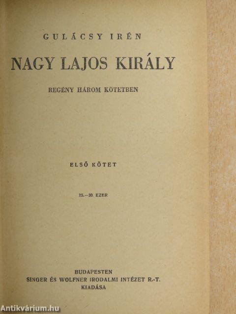 Nagy Lajos király I-III.