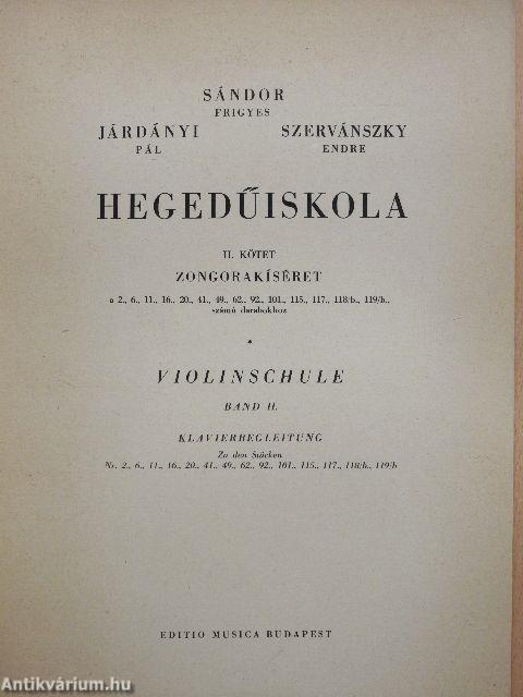 Hegedűiskola II.