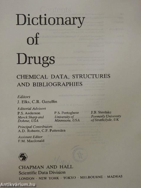 Dictionary of Drugs