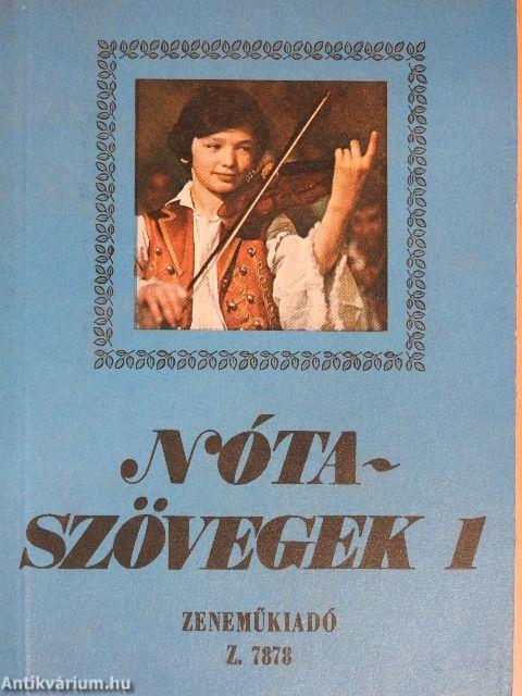 Nótaszövegek 1.