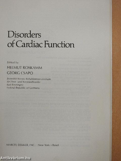 Disorders of Cardiac Function