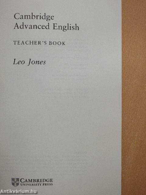 Cambridge Advanced English - Teacher's Book