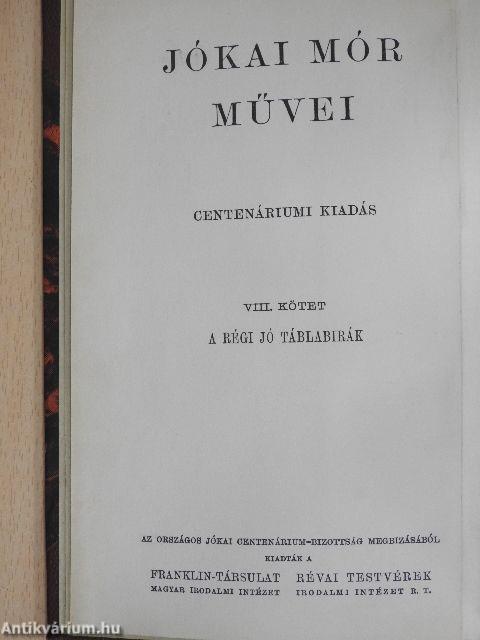 A régi jó táblabírák