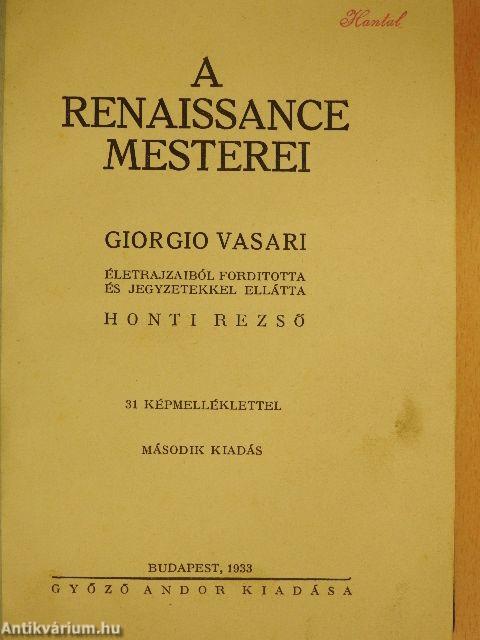 A renaissance mesterei