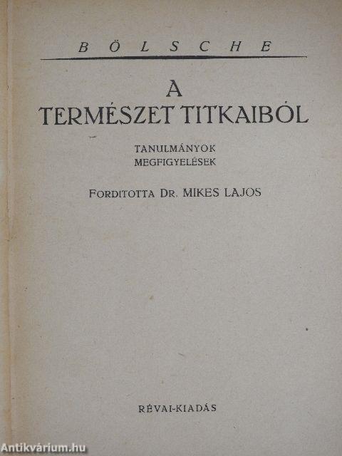 A természet titkaiból