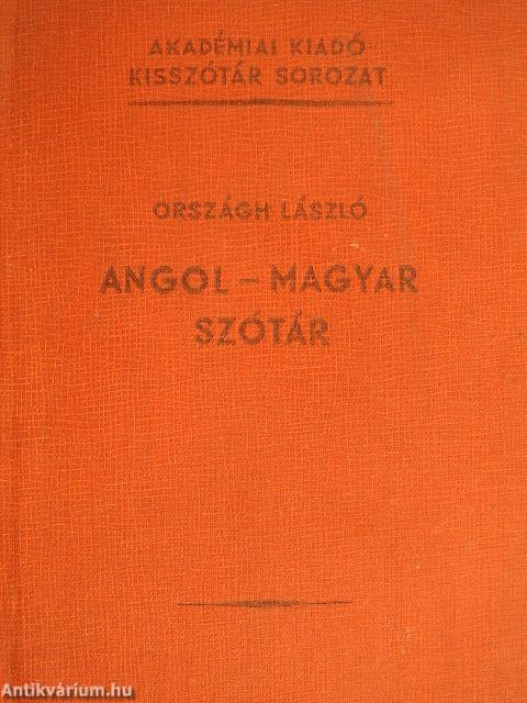 Angol-magyar szótár