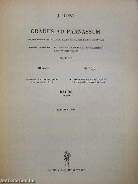 Gradus ad Parnassum III.