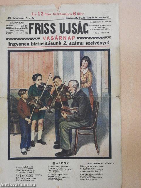 Friss Ujság Vasárnap 1938. január 9.