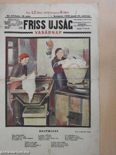 Friss Ujság Vasárnap 1938. január 23.