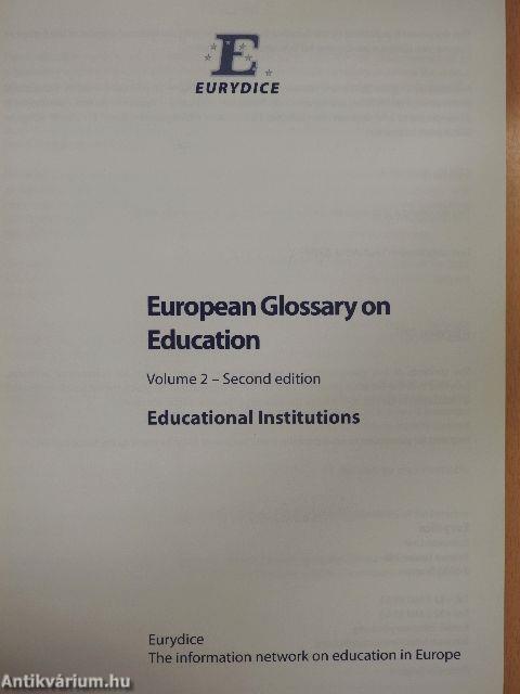 European Glossary on Education 2.